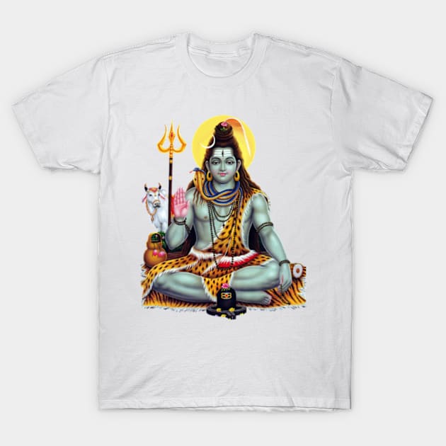 Blessing Of Shiv , lord shiva T-Shirt by justrachna